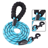 Soild color blue nylon material dog leash 8mm dog leashes for small dogs