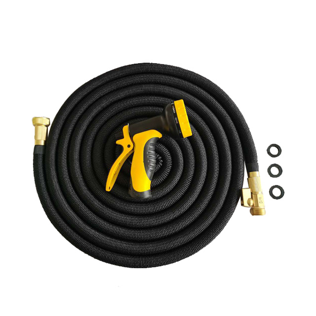 Wholesale 100 foot solid brass fitting manguera de jardin durable core expandable magic garden water hose