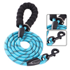 Soild color blue nylon material dog leash 8mm dog leashes for small dogs