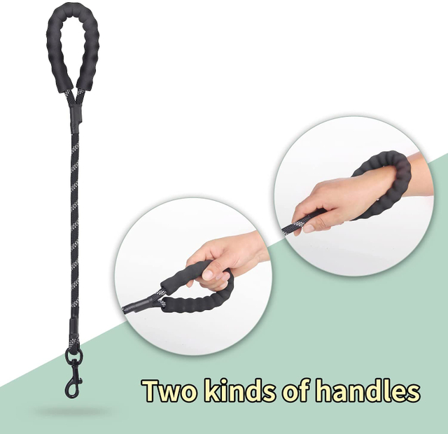 New Double Dogs Bungee Leash Nylon Dog Leash Training Slip Lead Nylon Rope Dog Leash