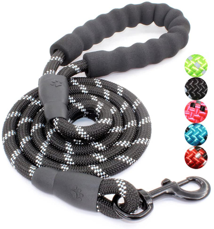 5ft/10ft Amazon hot selling dog bungee leash black dog leash