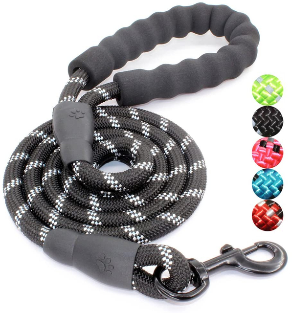 5ft/10ft Amazon hot selling dog bungee leash black dog leash