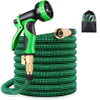 High Pressure Heavy Duty Long Lightweight 50ft Retractable 100ft Brass Expandable Garden Hose